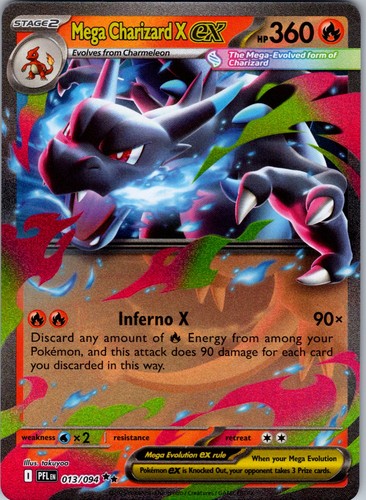 Mega charizard holo - mega, x