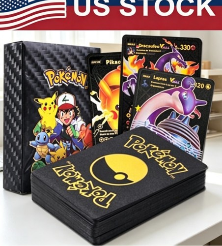 Pcs black foil pokemon - foil,